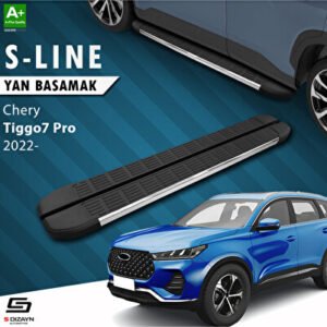 S-Dizayn Chery Tiggo7 Pro S-Line Krom Araca Özel Yan Basamak 183 cm 2022 ve Üzeri