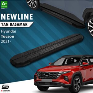 Hyundai Tucson 4 NewLine Siyah Araca Özel Yan Basamak 173 cm 2021 ve Üzeri