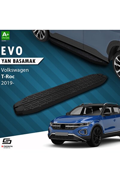 1_org_zoom-465.jpg S-Dizayn Volkswagen T-Roc Evo Siyah Araca Özel Yan Basamak 173 cm 2019-2021 - Görsel 1