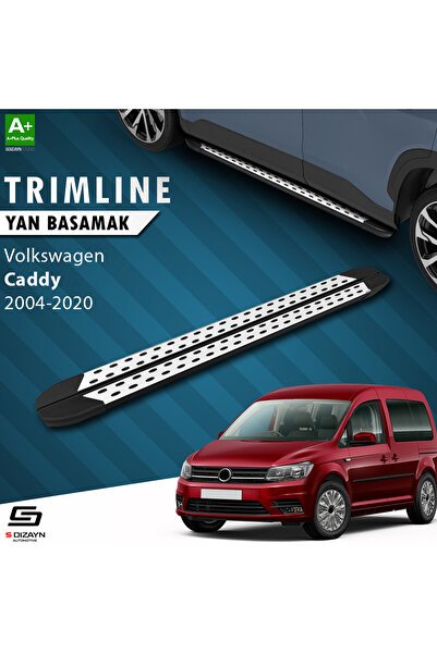 1_org_zoom-467.jpg S-Dizayn Volkswagen Caddy 3 Uzun Şase TrimLine Gri Araca Özel Yan Basamak 225 cm 2004-2020 - Görsel 1