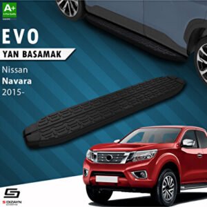 Nissan Navara 3 Evo Siyah Araca Özel Yan Basamak 203 cm 2015 ve Üzeri