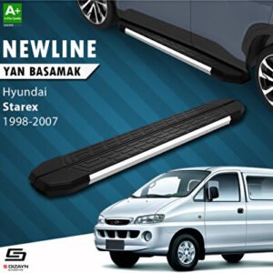 Hyundai H-1 Starex Uzun Şase NewLine Krom Araca Özel Yan Basamak 213 cm 1998-2007