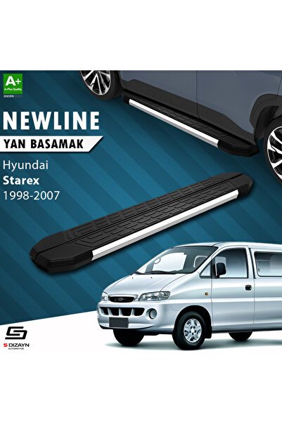 1_org_zoom-479.jpg Hyundai H-1 Starex Uzun Şase NewLine Krom Araca Özel Yan Basamak 213 cm 1998-2007 - Görsel 1