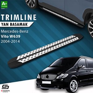 S-Dizayn Mercedes Vito W639 Uzun Şase Trimline Gri Araca Özel Yan Basamak 260 cm 2004-2014