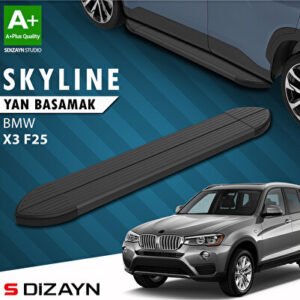 BMW X3 F25 Skyline Siyah Araca Özel Yan Basamak 193 cm 2010-2017