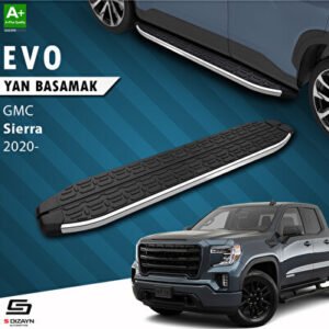 GMC Sierra 5 Uzun Şase Evo Krom Araca Özel Yan Basamak 253 cm 2020 ve Üzeri