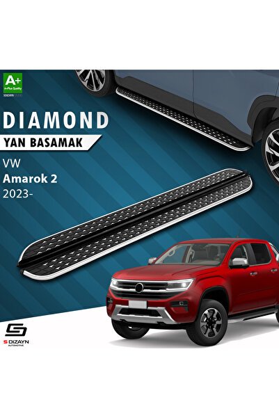 1_org_zoom-526.jpg S-Dizayn Volkswagen Amarok 2 Diamond Krom Araca Özel Yan Basamak 203 cm 2023 ve Üzeri - Görsel 1