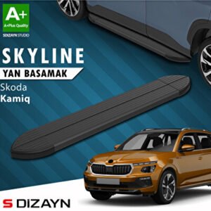 Skoda Kamiq Skyline Siyah Araca Özel Yan Basamak 183 cm 2019 ve Üzeri