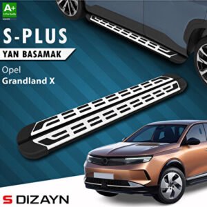 S-Dizayn Opel Grandland X 2 Hybrid Benzinli S-Plus Gri Araca Özel Yan Basamak 193 cm 2024 ve Üzeri OP-GX