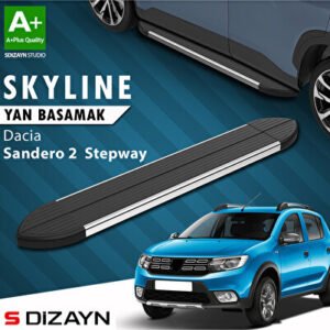 Dacia Sandero 2 Stepway Skyline Krom Araca Özel Yan Basamak 173 cm 2013-2020