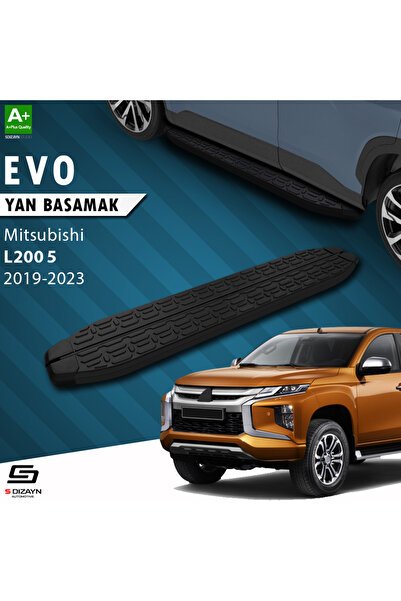 1_org_zoom-586.jpg Mitsubishi L200 5 Makyajlı Evo Siyah Araca Özel Yan Basamak 203 cm 2019-2023 - Görsel 1