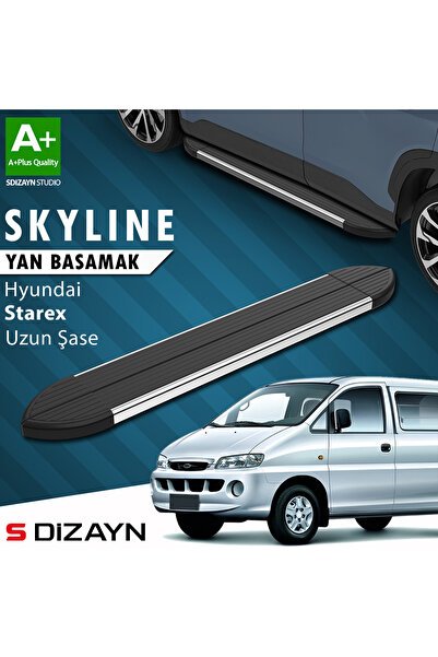 1_org_zoom-596.jpg Hyundai H-1 Starex Uzun Şase Skyline Krom Araca Özel Yan Basamak 213 cm 1998-2007 - Görsel 1