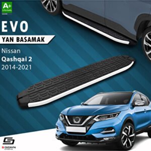 Nissan Qashqai 2 Evo Alüminyum Araca Özel Yan Basamak 173 cm 2014-2021