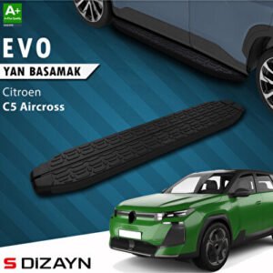 S-Dizayn Citroen C5 Aircross 2 Hybrid Benzinli Evo Siyah Araca Özel Yan Basamak 193 cm 2025 ve Üzeri CI