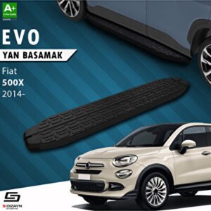 Fiat 500X Evo Siyah Araca Özel Yan Basamak 173 cm 2014 ve Üzeri