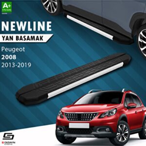 S-Dizayn Peugeot 2008 Newline Alüminyum Araca Özel Yan Basamak 179 cm 2013-2019