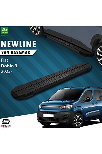 1_org_zoom-648.jpg Fiat Doblo 3 Uzun Şase NewLine Siyah Araca Özel Yan Basamak 213 cm 2023 ve Üzeri - Görsel 1