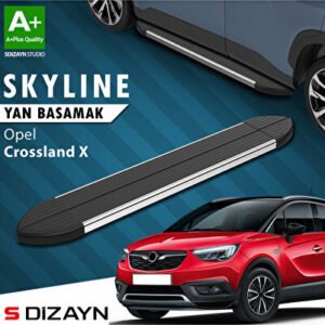 Opel Crossland X Skyline Krom Araca Özel Yan Basamak 173 cm 2017 ve Üzeri