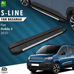 Fiat Doblo 3 S-Line Krom Araca Özel Yan Basamak 203 cm 2023 ve Üzeri