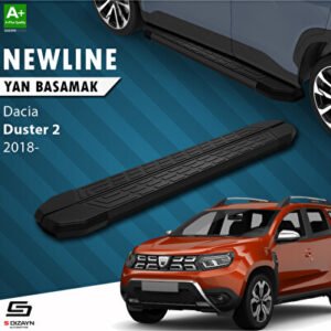 S-Dizayn Dacia Duster 2 Newline Siyah Araca Özel Yan Basamak 179 cm 2018-2023