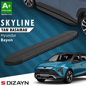 Hyundai Bayon Skyline Siyah Araca Özel Yan Basamak 173 cm 2021-2024