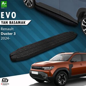 Renault Duster 3 Evo Siyah Araca Özel Yan Basamak 183 cm 2024 ve Üzeri