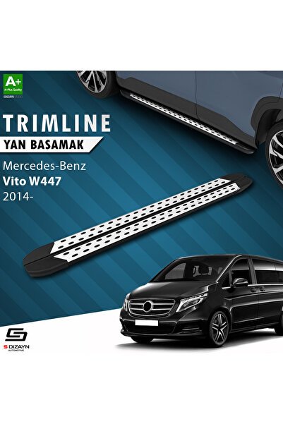 1_org_zoom-744.jpg S-Dizayn Mercedes Vito W447 Uzun Şase TrimLine Gri Araca Özel Yan Basamak 260 cm 2014 ve Üzeri - Görsel 1