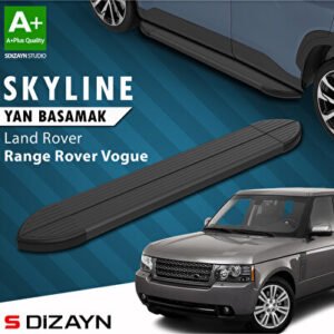 Land Rover Range Rover Vogue 2 Skyline Siyah Araca Özel Yan Basamak 183 cm 2002-2012