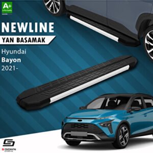 S-Dizayn Hyundai Bayon Newline Alüminyum Araca Özel Yan Basamak 179 cm 2021 ve Üzeri