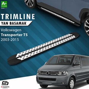 S-Dizayn Volkswagen Transporter T5 Kısa Şase TrimLine Gri Araca Özel Yan Basamak 215 cm 2003-2015