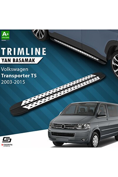 1_org_zoom-774.jpg S-Dizayn Volkswagen Transporter T5 Kısa Şase TrimLine Gri Araca Özel Yan Basamak 215 cm 2003-2015 - Görsel 1