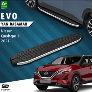 Nissan Qashqai 3 Evo Krom Araca Özel Yan Basamak 173 cm 2021 ve Üzeri