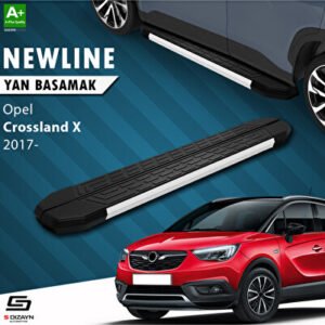 Opel Crossland X NewLine Alüminyum Araca Özel Yan Basamak 173 cm 2017 ve Üzeri