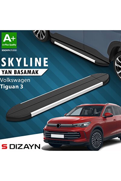 1_org_zoom-799.jpg Volkswagen Tiguan 3 Skyline Alüminyum Araca Özel Yan Basamak 183 cm 2024 ve Üzeri - Görsel 1