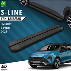 Hyundai Bayon S-Line Siyah Araca Özel Yan Basamak 173 cm 2021 ve Üzeri