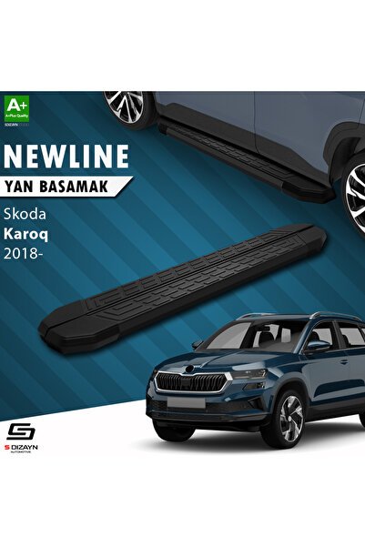 1_org_zoom-836.jpg S-Dizayn Skoda Karoq Newline Siyah Araca Özel Yan Basamak 179 cm 2018 ve Üzeri - Görsel 1
