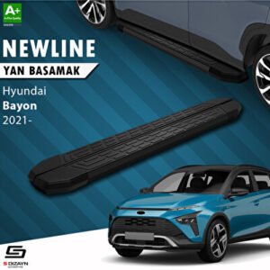 Hyundai Bayon NewLine Siyah Araca Özel Yan Basamak 173 cm 2021 ve Üzeri