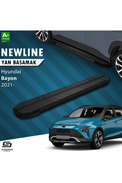 1_org_zoom-839.jpg Hyundai Bayon NewLine Siyah Araca Özel Yan Basamak 173 cm 2021 ve Üzeri - Görsel 1