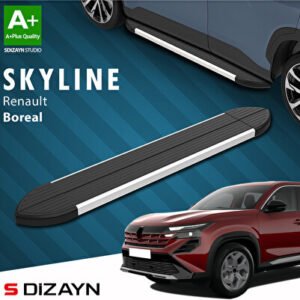 S-Dizayn Renault Boreal Skyline Alüminyum Araca Özel Yan Basamak 183 cm 2025 ve Üzeri