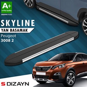 Peugeot 3008 2 Skyline Krom Araca Özel Yan Basamak 183 cm 2016-2023