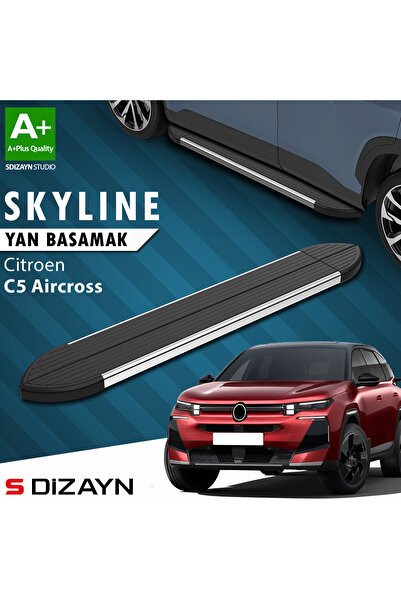 1_org_zoom-87.jpg S-Dizayn Citroen E-C5 Aircross Elektrikli Skyline Krom Araca Özel Yan Basamak 193 cm 2024 ve Üzeri CI-EC - Görsel 1