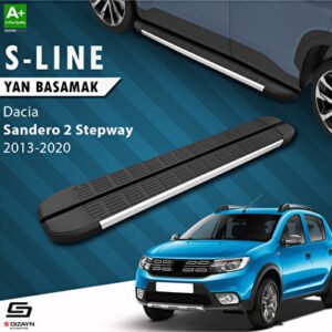 Dacia Sandero 2 Stepway S-Line Alüminyum Araca Özel Yan Basamak 173 cm 2013-2020