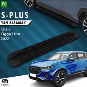 S-Dizayn Chery Tiggo7 Pro S-Plus Siyah Araca Özel Yan Basamak 183 cm 2022 ve Üzeri