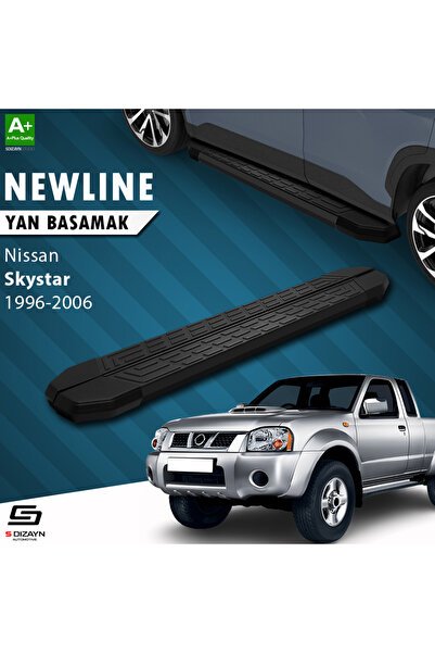 1_org_zoom-911.jpg Nissan Skystar Pick-Up NewLine Siyah Araca Özel Yan Basamak 193 cm 1996-2006 - Görsel 1