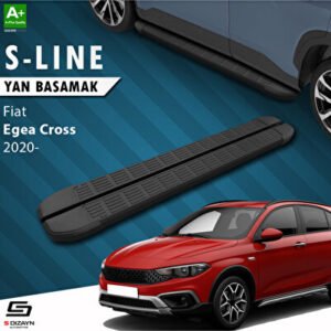 Fiat Egea Cross S-Line Siyah Araca Özel Yan Basamak 183 cm 2020 ve Üzeri
