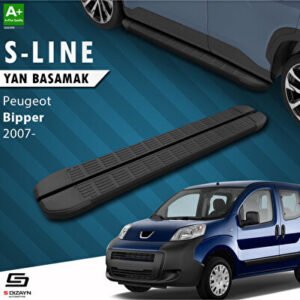 Peugeot Bipper S-Line Siyah Araca Özel Yan Basamak 173 cm 2007-2017