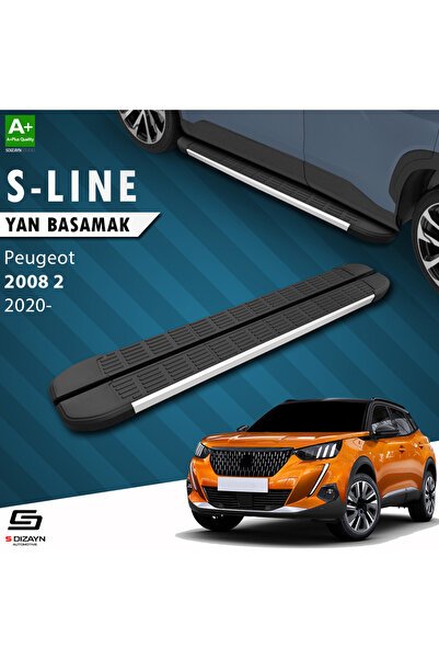 1_org_zoom.jpg Peugeot 2008 2 S-Line Alüminyum Araca Özel Yan Basamak 183 cm 2020 ve Üzeri - Görsel 1